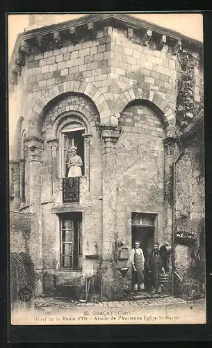 AK Gracay, Hotel de la Boule d`Or, Abside de l`Ancienne Eglise St-Martin