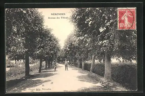 AK Nérondes, Avenue des Tilleuls
