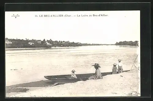 AK Le Bec-d`Allier, La Loire au Bec-d`Allier