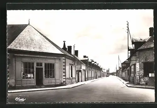 AK Brinon-sur-Sauldre, Rue de la Jacque, Strassenpartie