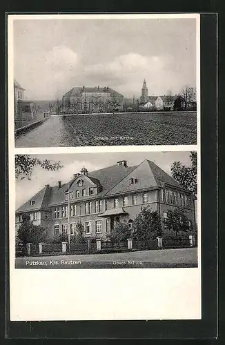 AK Putzkau, Schule mit Kirche, Obere Schule