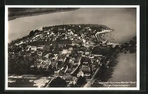 AK Werder an der Havel, Fliegeraufnahme der Stadt