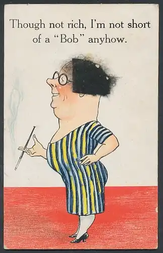 Echt-Haar-AK Though not rich, I`m not short of a Bob anyhow