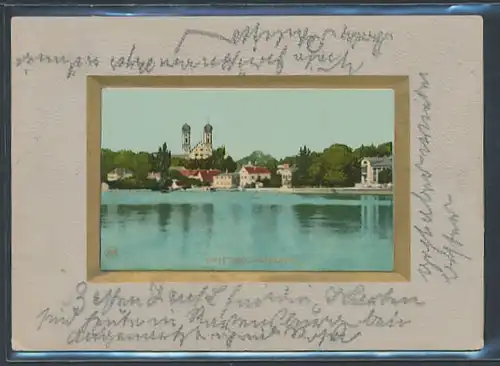 AK Friedrichshafen, Teilansicht vom See aus