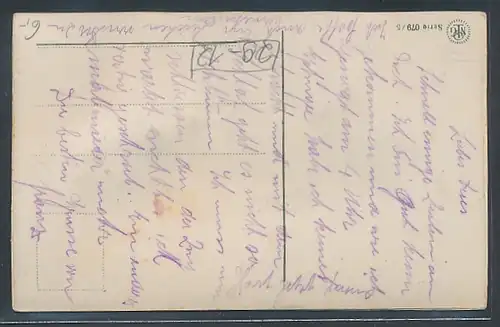 Glasaugen-AK Kätzchen mit Glasaugen