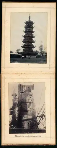 Fotoalbum mit 67 Fotografien Ansicht Tsingtau / Kiautschou-China, Deutsches Pachtgebiet, Russisch-Japanischer Krieg
