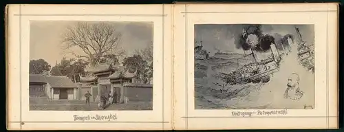 Fotoalbum mit 67 Fotografien Ansicht Tsingtau / Kiautschou-China, Deutsches Pachtgebiet, Russisch-Japanischer Krieg