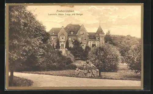 AK Aschersleben, Landsitz Haus Lapp am Berge