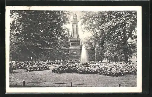AK Bitterfeld, Kriegerdenkmal 1870-71