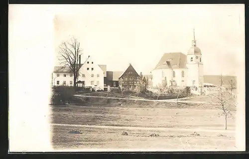 AK Johnsbach / Glasshütte, Blick auf die Kirche
