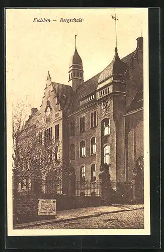 AK Eisleben, Blick auf die Bergschule