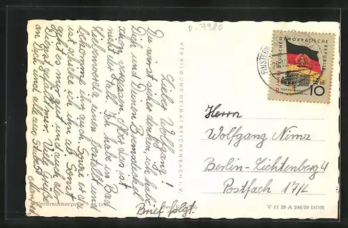 AK Finsterwalde, Wasserturm, Schloss, Sänger von Finsterwalde