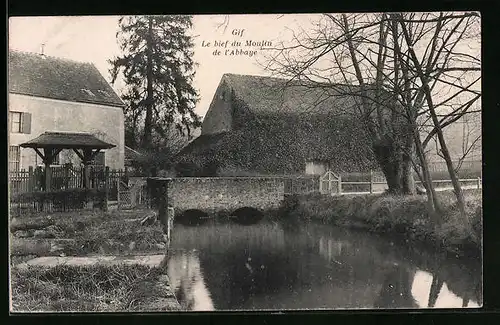 AK Gif, Le bief du Moulin de l`Abbaye