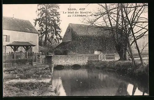 AK Gif, Le bief du Moulin de l`Abbaye