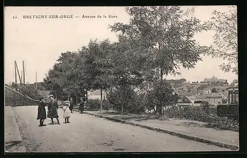 AK Brètigny-sur-Orge, Avenue de la Gare