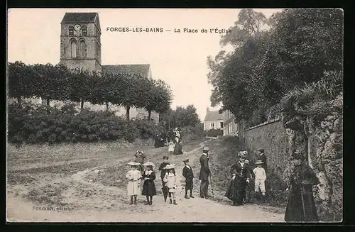 AK Forges-les-Bains, La Place de l`Èglise