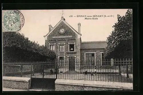 AK Èpinay-sous-Sènart, Mairie-Ecole