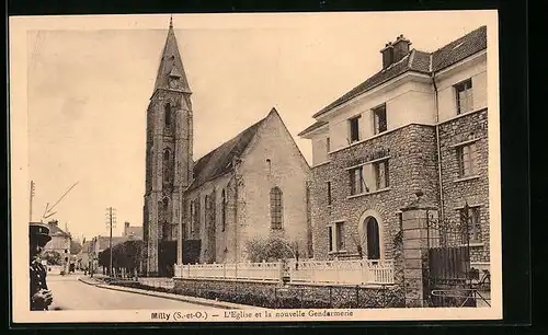 AK Milly, L`Eglise et la nouvelle Gendarmerie