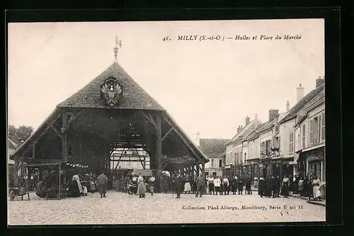 AK Milly, Halles et Plac du Marchè