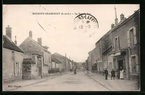 AK Morigny-Champigny, La Grande Rue