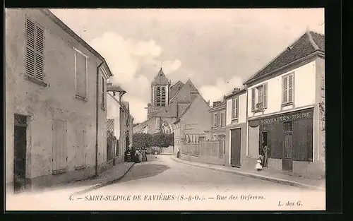 AK Saint-Sulpice-de Favières, Rue des Orfèvres