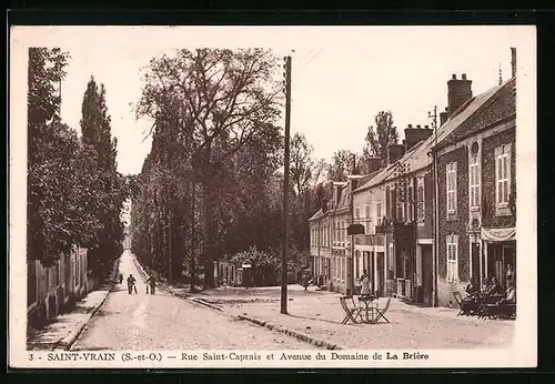 AK Saint-Vrain, Rue Saint-Caprais et Avenue du Domaine de La Briere