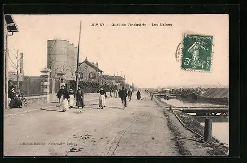 AK Juvisy-sur-Orge, Quai de l`Industrie - Les Usines