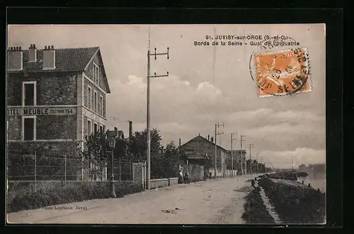 AK Juvisy-sur-Orge, Bords de la Seine-Quai de l`Indiustrie