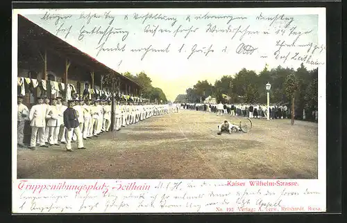 AK Zeithain, Truppenübungsplatz, Kaiser Wilhelm-Strasse