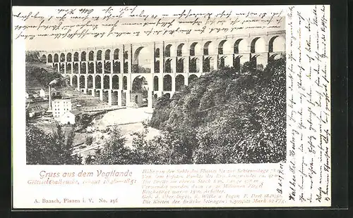 AK Netzschkau / Sa., Göltzschthalbrücke