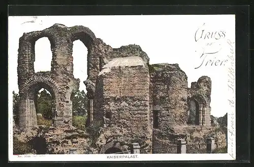 AK Trier, Ruine des Kaiserpalastes