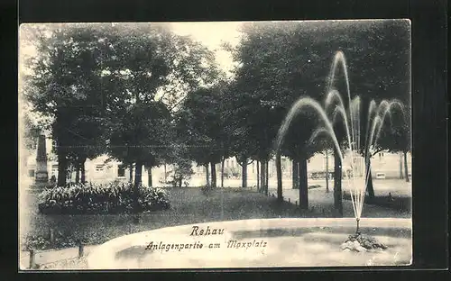 AK Rehau, Anlagenpartie am Maxplatz