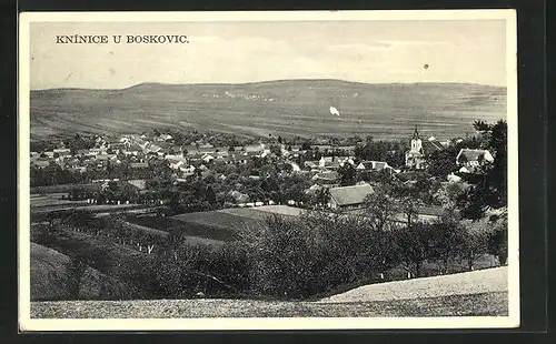 AK Kninice, Panorama aus der Vogelschau