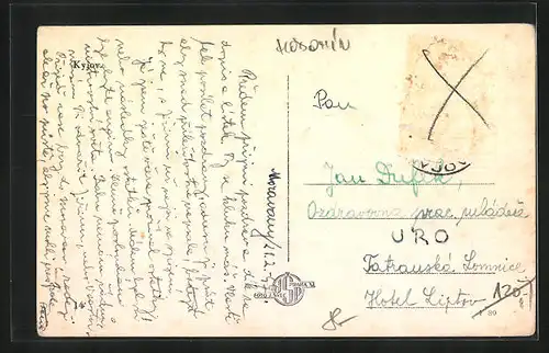 AK Kyjov, Fünf Ansichten aus der Stadt