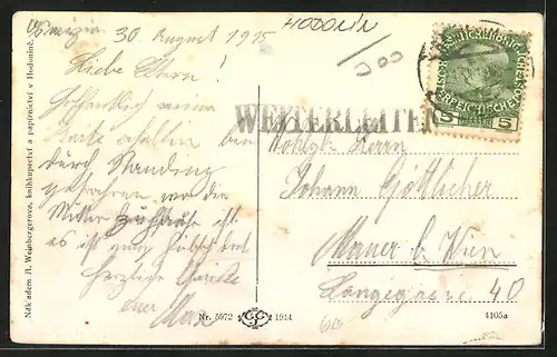 AK Göding / Hodonin, Ringplatz mit Denkmal