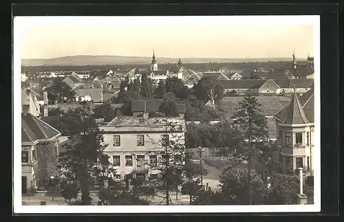 AK Göding / Hodonin, Ortsansicht aus der Vogelschau