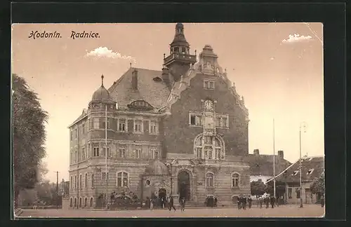 AK Göding / Hodonin, Radnice