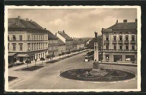 AK Znaim /Thaya, Platz mit Kopal-Denkmal