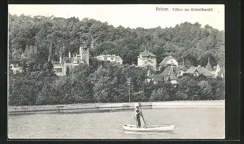 AK Brünn / Brno, Villen im Schreibwald