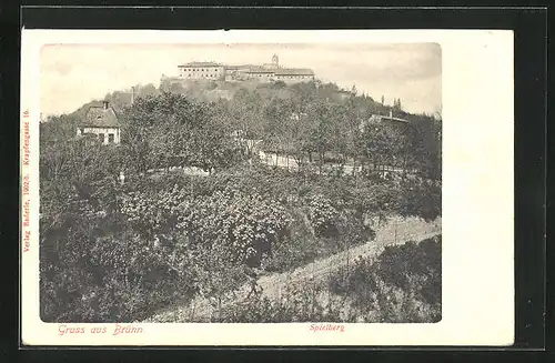 AK Brünn / Brno, Blick zum Spielberg