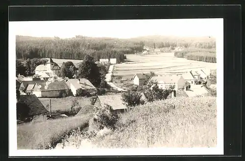 AK Göding / Hodonin, Ortspartie aus der Vogelschau