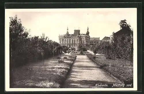 AK Göding / Hodonin, Mestský sad.