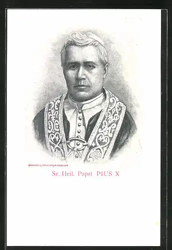 AK Porträt Papst Pius X.