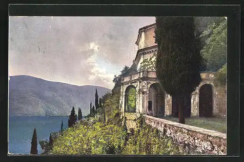 Künstler-AK Photochromie Nr.3309: Lago di Lugano, Morcote