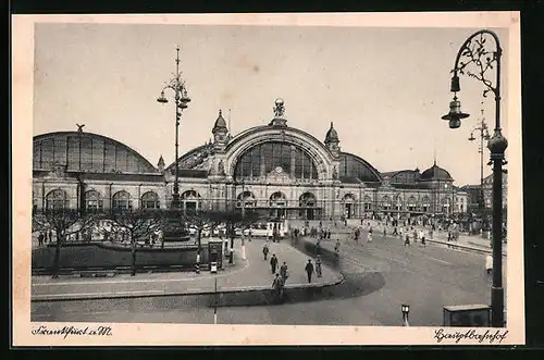 AK Frankfurt /Main, Blick zum Hauptbahnhof