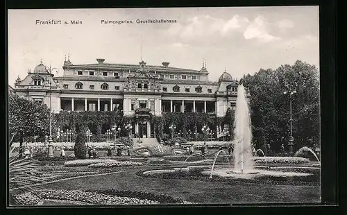 AK Frankfurt-Westend, Palmengraten, Gesellschaftshaus