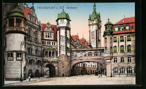 AK Frankfurt a.M., Am Rathaus