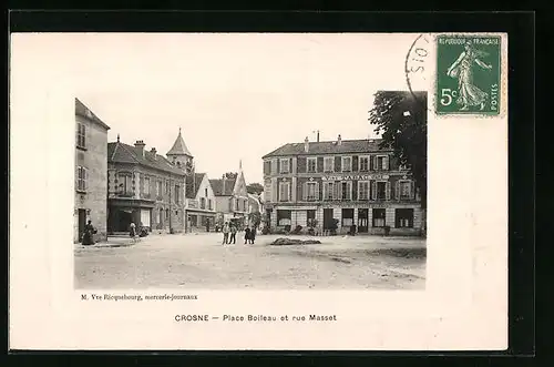 AK Crosne, Place Boileau et rue Masset