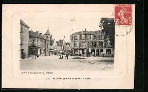 AK Crosne, Place Boileau et rue Masset