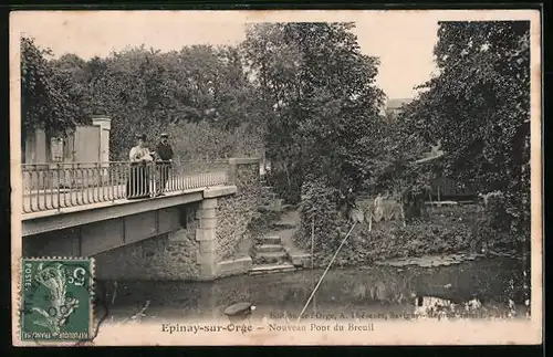 AK Èpinay-sur-Orge, Nouveau Pont du Breuil